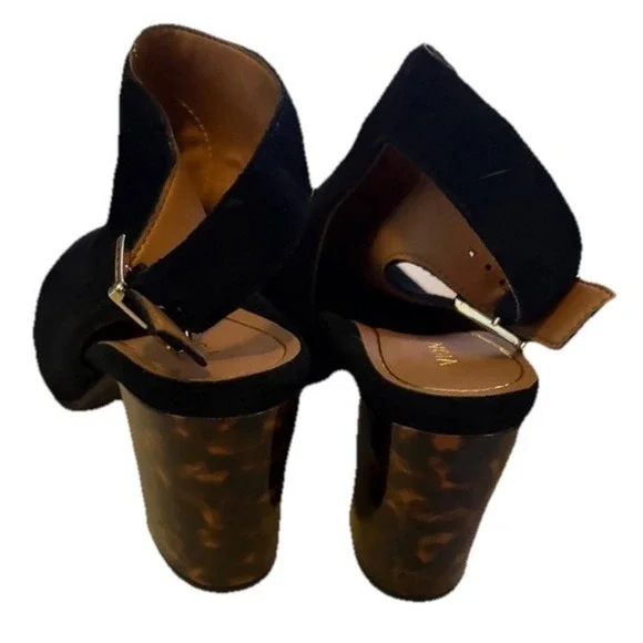 Vionic Lacey Tortoise Open Heel Booties Size 11 - Picture 4 of 4